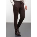 Mcr Düz Super Slim Fit Beli Lastikli İpli Erkek Pantolon Kahve - 38190.23K