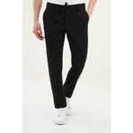 Mcr Düz Super Slim Fit Beli Lastikli İpli Yün Erkek Pantolon Siyah - 38323.25K