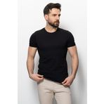 Mcr Düz Super Slim Fit Bisiklet Yaka Basic Erkek T-shirt Siyah - 36362.17y