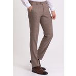 Mcr Ekoseli Slim Fit Klasik Erkek Pantolon Bej - 38029.21k
