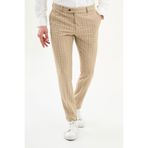 Mcr Ekoseli Süper Slim Fit Erkek Pantolon Bej - 38961.21Y