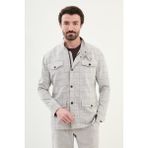 MCR Kaban Bej Hakim Yaka Orta Kalınlık Kaşe Malzemeden Erkek Slim Fit Ürün - 50