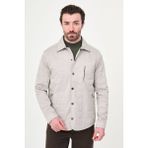 MCR Kapitone Slim Fit Gömlek Yaka Çıtçıtlı Erkek Mont - Bej - 56