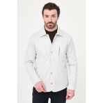 MCR Kapitone Slim Fit Gömlek Yaka Çıtçıtlı Erkek Mont - Taş - 50