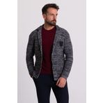 Mcr Kırçıllı Antrasit Slim Fit Yün Erkek Triko Ceket