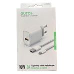 Mcreative 10W Apple iPhone Şarj Seti, 1m USB To Lightning Kablo, Tüm Apple iPhone Serisi ile Uyumlu