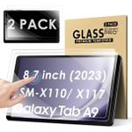 Mcreative 2 Adet Tam Ekran Koruyucu Folyo Samsung Galaxy Tab A9 8,7 Inç 2023 Için Ekran Koruyucu 9h Sertlik Çizilmez Kabarcıksız Folyo Cam Samsung SM-X110/X115/X117 Için