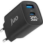 Mcreative 30W Gan LED Ekranlı Type-C + Usb-A Hızlı Şarj Cihazı Android & Apple iPhone Uyumlu Şarj Aleti