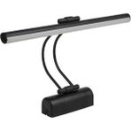 Mcreative 35 cm Elektrikli 3200K Gün Işığı Enerji Tasarruflu Flüt LED Aplik Banyo Tablo Çalışma Masası Duvar Sanat Eseri Ayna Dekoratif ve Modern Aydınlatma (Siyah)