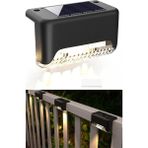 Mcreative 4 Adet L Solar LED Güneş Enerjili Su Geçirmez Köşe Solar Işık LED Köşebent Merdiven Veranda Bahçe LED Aydınlatma LED Işık