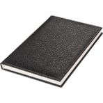 Mcreative 4810 Defter 14X20 Cm. Çizgili 160 Yapraklı Suni Deri Hilton Desen Kapaklı Siyah, Siyah