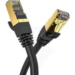 Mcreative 7 Ethernet Ağ Kablosu, 10 Gigabit/s, 600 Mhz, Metal Zırhlı RJ45, Siyah (10 Metre)