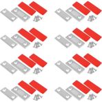 Mcreative 8 Adet Kapı Mıknatısı Kendinden Yapışkanlı, Düz Mıknatıslar, Gümüş Rengi, Mıknatıslı Kapı Kapatıcı, Mobilya Mıknatısı, Kapı Açacağı, Mıknatıslı Kilit, Dikdörtgen Mıknatıs, Çekmece, Balkon