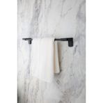 Mcreative Banyo F1 Model Paslanmaz Siyah Uzun Havluluk, Havlu Askısı 40 cm 5 Yıl Garanti