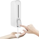 Mcreative Beyaz Duvara Monte Sıvı Sabunluk - 300 Ml, Şık & Dayanıklı Dispenser, Banyo ve Mutfak Için