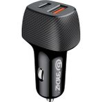 Mcreative By-38 Hızlı Araç Şarj Adaptörü, 38W Pd+Usb Çift Çıkış, Pps Teknolojili, Siyah Şarj Aleti