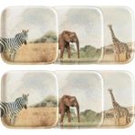 Mcreative Concept Wild Kare Tabak Seti 22 cm 6'lı
