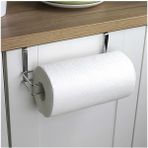 Mcreative Dolap Kapağı Kağıt Havlu Askısı, Krom Askılı Kağıt Havluluk, Krom Banyo ve Mutfak Havlusu