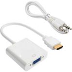 Mcreative HDMI To VGA Dntrc + Ses Kablosu Beyaz