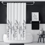 Mcreative Home 180X200 cm Funda Tek Kanat Banyo Perdesi, Yıkanabilir Polyester Kumaş Banyo Perdesi, Duş Perdesi