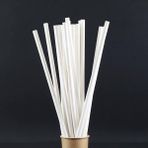 Mcreative Janset Kağıt Pipet 100 Adet Beyaz Kağıt Pipet, Çap 6 mm 20 Cm, Pla/pe İçermez, Biyolojik Olarak Çözünebilir Tek Kullanımlık Pipet, Sağlam Kağıttan