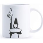 Mcreative - Kupa - Mug - 250 ml - Bialetti Ikonik Bıyıklı Adam Desenli - Porselen