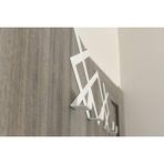 Mcreative Metal Beyaz Desenli Amerikan Kapı Arkası Askılık Organizer Askılık ve Desenli Banyo Kapı Arkası Askılık