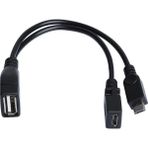 Mcreative Micro USB Erkek - USB 2.0 Dişi, Micro USB Dişi Otg Y Kablo (DK-CB-MICROTG2Y)