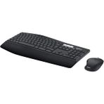 Mcreative MK850 Kablosuz Performans Klavye Mouse Seti, Avuç Içi Destekli Klavye, Kıvrımlı Mouse, Çoklu Cihaz Özelliği, 10 M Kullanım Mesafesi, Tam Boyutlu Sessiz Türkçe Q Klavye, Siyah