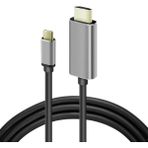 Mcreative Onezero ZR-627 MT57 4K 60hz HDMI Çevirici I-Phone 15 ile Uyumlu Kablo Type-C Thunder-Bolts Altın Uçlu
