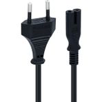 Mcreative Ps5/ Ps4/ Ps3 / Xbox Series S-X Uyumlu 2 Pinli 1.5 Metre Güç Kablosu Teyp Fişi, Radyo Fişi, LED Tv Elektrik Fişi 2pin Güç Kablosu