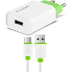 Mcreative SC213B 2.a Type-C Comfort Fast Seyahat ŞARJI+2A USB Kablo