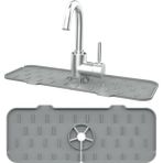 Mcreative Su Engelleyici Mutfak Banyo Lavabo Musluk Kenarı Silikon Mat Sıçrama Engelleme Matı