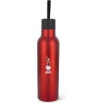 Mcreative - Termal Şişe - 750ML - Kırmızı Renk - Paslanmaz Çelik - Çift Katmanlı - 12 Saat Sıcak 24 Saat Soğuk Tutar - Hava Geçirmez Vidalı Kapak Özelliği - Özel Silikon Conta Sayesinde Sızdırmaz Şişe