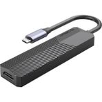 Mcreative Type-C Bağlantılı PD55W 2 USB Portlu HDMI Type-C Tf/sd Docking Station Siyah