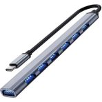 Mcreative USB C Hub 3.0, Alüminyum 7'si 1 Arada USB C Dongle Usb, MacBook Pro, Imac, iPad Pro, Chromebook, Pixelbook, Dell Xps, Samsung ve Daha Fazla Tip C Aygıtları Için Uzatın