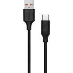 Mcreative USB To Type-C Uyumlu iPhone ve Samsung Modelleri Için Hızlı Şarj ve Data Kablosu 200 cm (Siyah)
