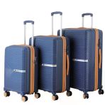 Mçs 3Lü Set Kırılmaz Silikon Seyahat Valizi Bavulu V374 Laci/Hardal
