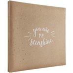 MCS Genişletilebilir 10 Sayfalık Karalama Defteri Albümü, 12 x 12 İnç Sayfa, 13,5 x 12,5 İnç, You Are My Sunshine