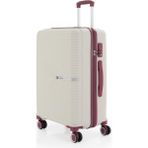 Mçs Polipropilen Valiz V374 65 CM - Bej - Siyah - Mürdüm