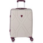 Mçs Polipropilen Valiz V375 75 cm - Beyaz - Mürdüm