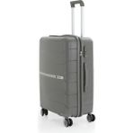 Mçs Unisex Polipropilen Lüx ve Hafif 4 Çift Tekerli 360C° Dönebilir Kırılmaz Valiz (3 BOY SEÇENEKLİ) - Gri - KABİN BOY
