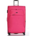 Mcs V085-B Pembe 85 cm Lüx Kumaş Battal Boy Valiz