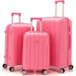Mcs V305 Pembe Polipropilen 3'lü Valiz Seti