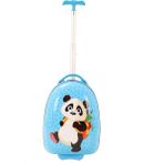 MÇS V307 ABS ÇOCUK VALİZ-MAVİ-PANDA BASKI - Açık Mavi