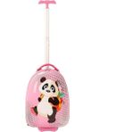 MÇS V307 ABS ÇOCUK VALİZ-PEMBE-PANDA BASKI - Pudra