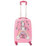 Mçs V307 Abs Çocuk Valiz-pembe-unıcorn Baskı