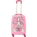Mcs V307 Unicorn Baskı Pembe ABS Çocuk Valizi
