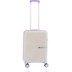 Mcs V374 55 cm Beyaz Lila Polipropilen Valiz