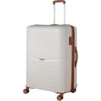 MÇS V379 Aura Y.üretim Pp Valiz 75 cm - Beyaz - Kahve